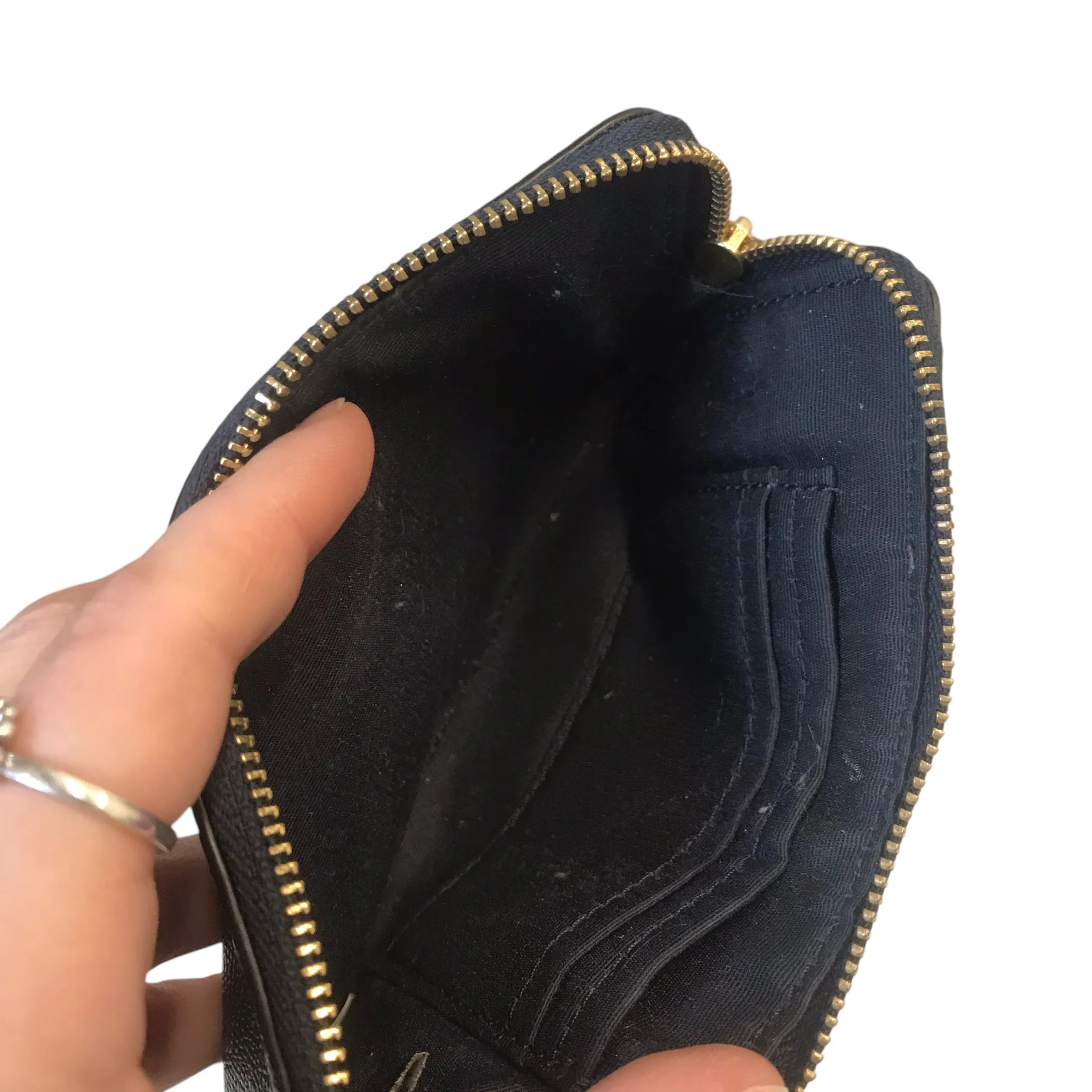 Coach Bags Wristlet Designer By Coach In Navy, Size:Small