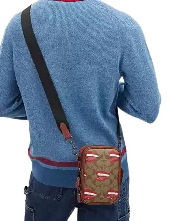 Coach Coach X Tom Wesselmann Stanton Crossbody In Signature Canvas Coach Bags