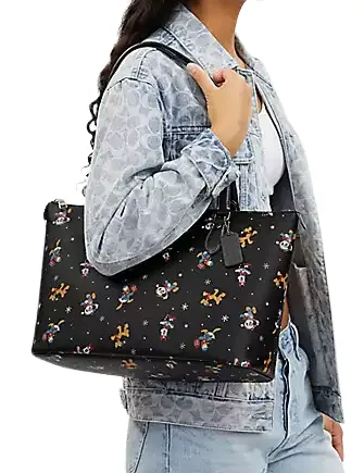 Coach Disney X Coach Gallery Tote With Holiday Print Coach Bags