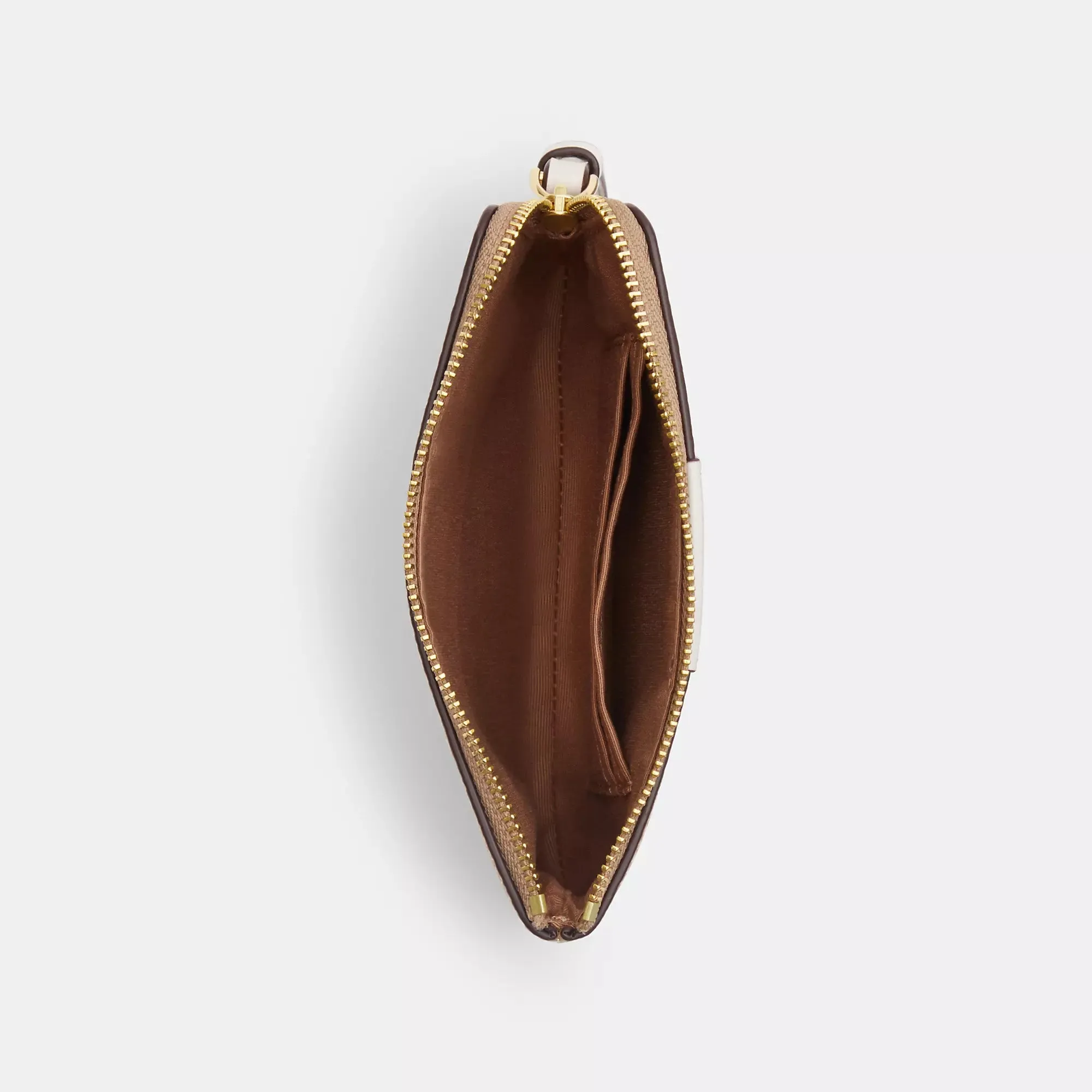 Coach Outlet Corner Zip Wristlet In Signature Canvas With Stripe COACH Outlet Bags