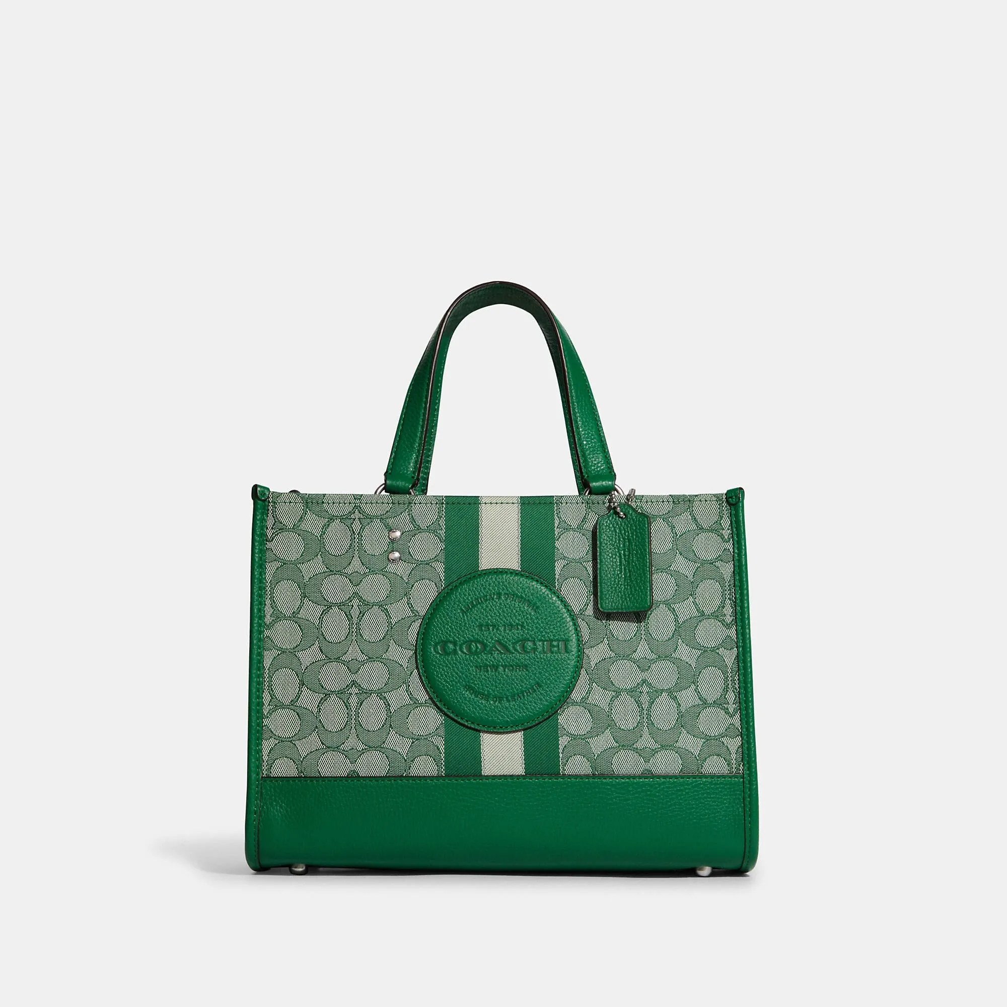 Coach Outlet Dempsey Carryall In Signature Jacquard With Stripe And Coach Patch COACH Outlet Bags