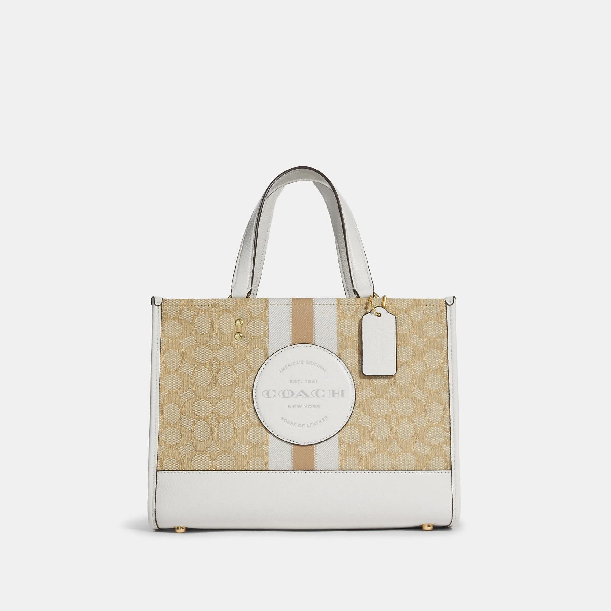 Coach Outlet Dempsey Carryall In Signature Jacquard With Stripe And Coach Patch COACH Outlet Bags