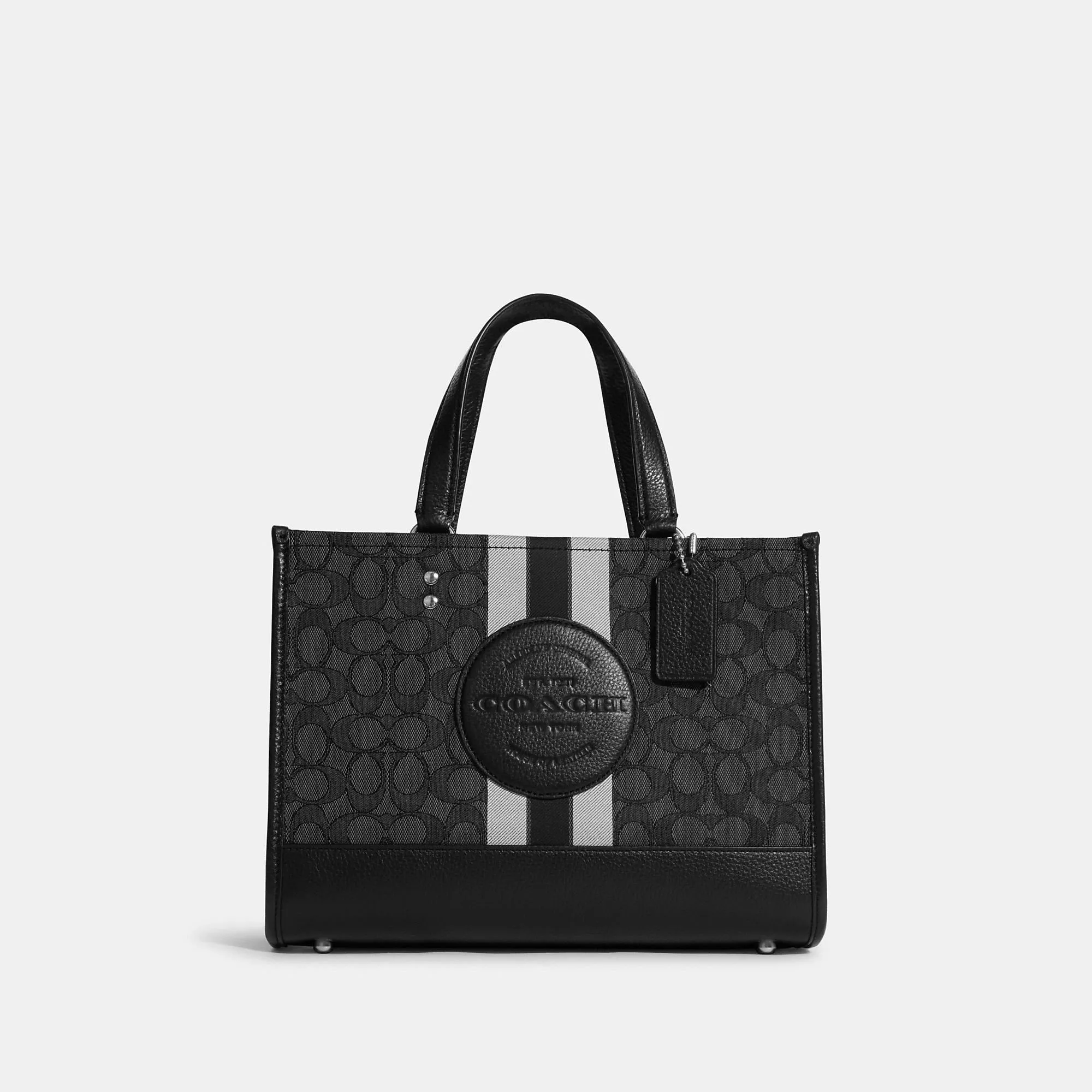 Coach Outlet Dempsey Carryall In Signature Jacquard With Stripe And Coach Patch COACH Outlet Bags
