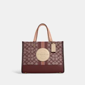 Coach Outlet Dempsey Carryall In Signature Jacquard With Stripe And Coach Patch COACH Outlet Bags