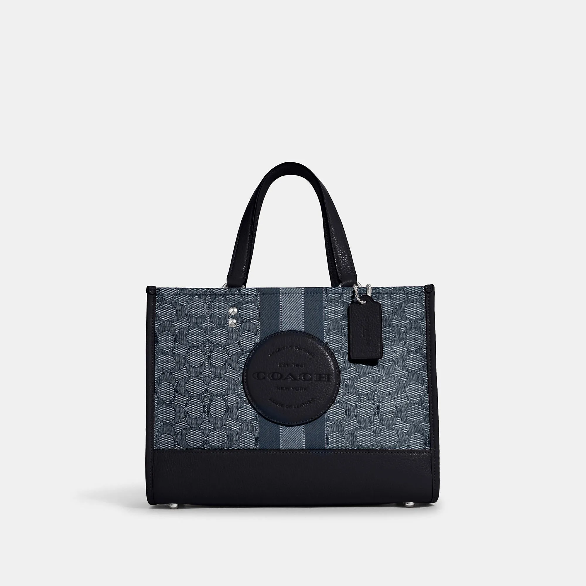 Coach Outlet Dempsey Carryall In Signature Jacquard With Stripe And Coach Patch COACH Outlet Bags