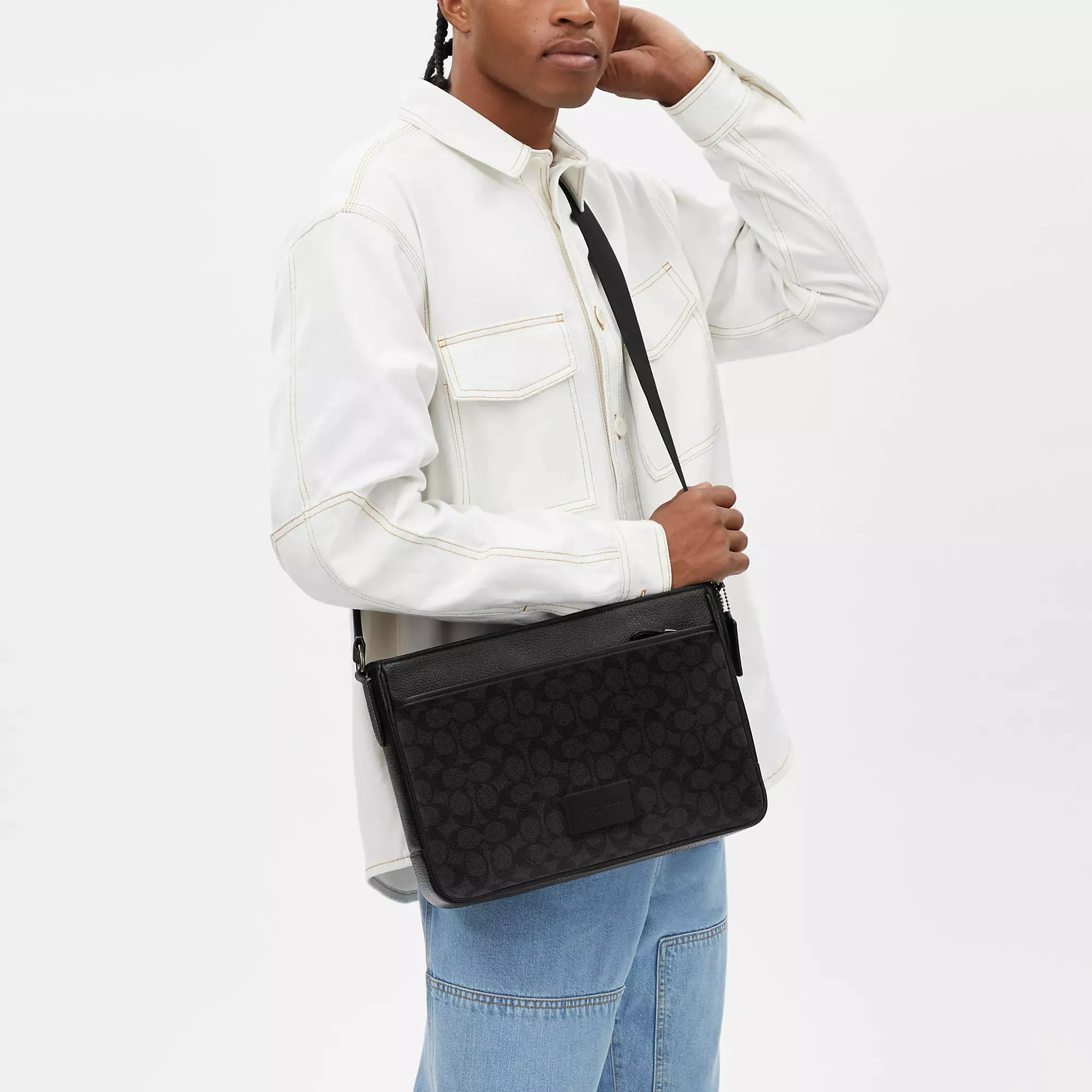 Coach Outlet District Crossbody Bag In Signature Canvas COACH Outlet Bags