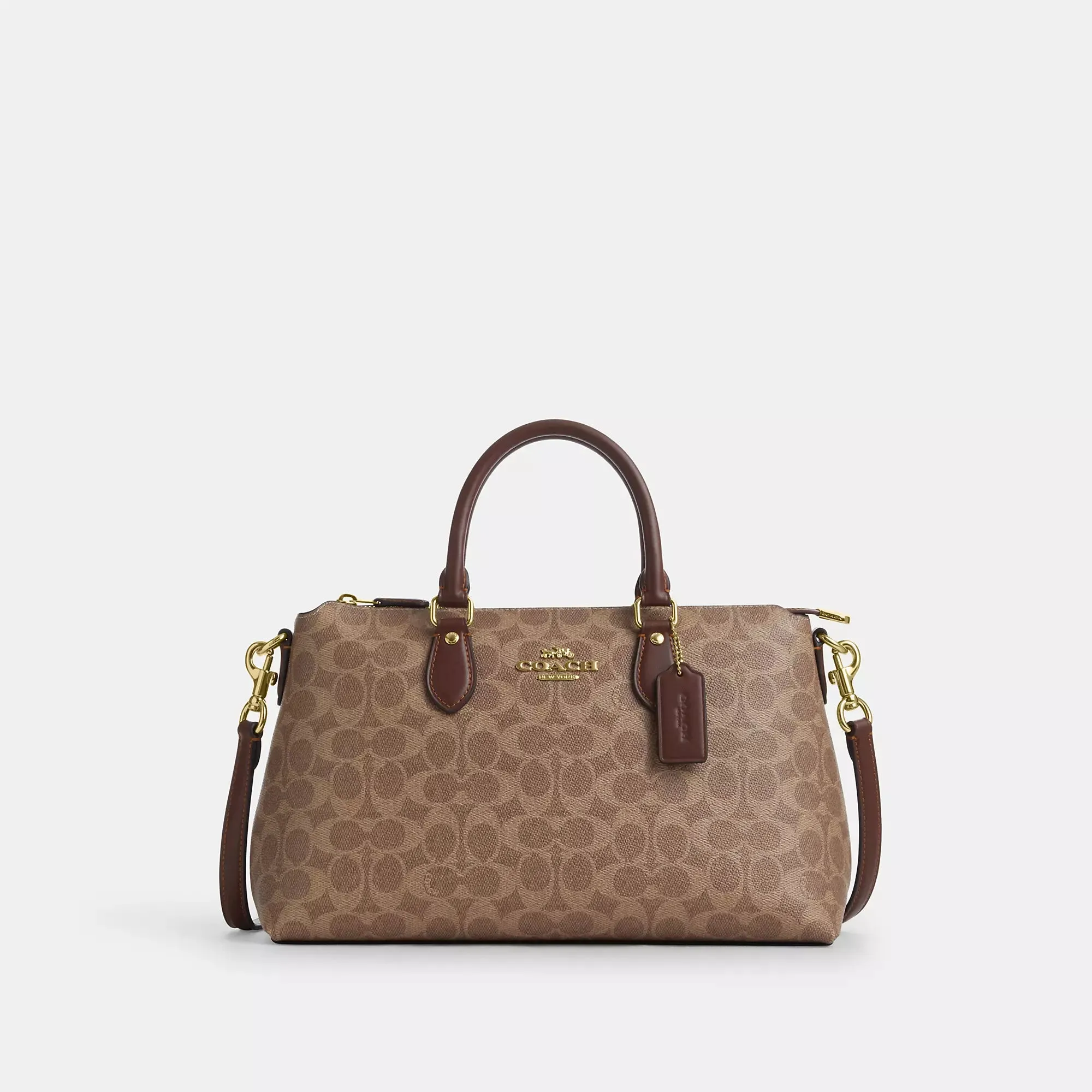 Coach Outlet Georgia Satchel Bag In Signature Canvas COACH Outlet Bags