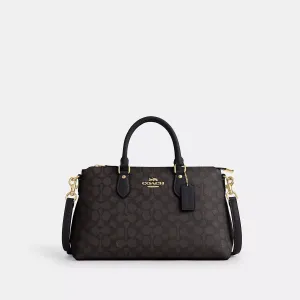 Coach Outlet Georgia Satchel Bag In Signature Canvas COACH Outlet Bags