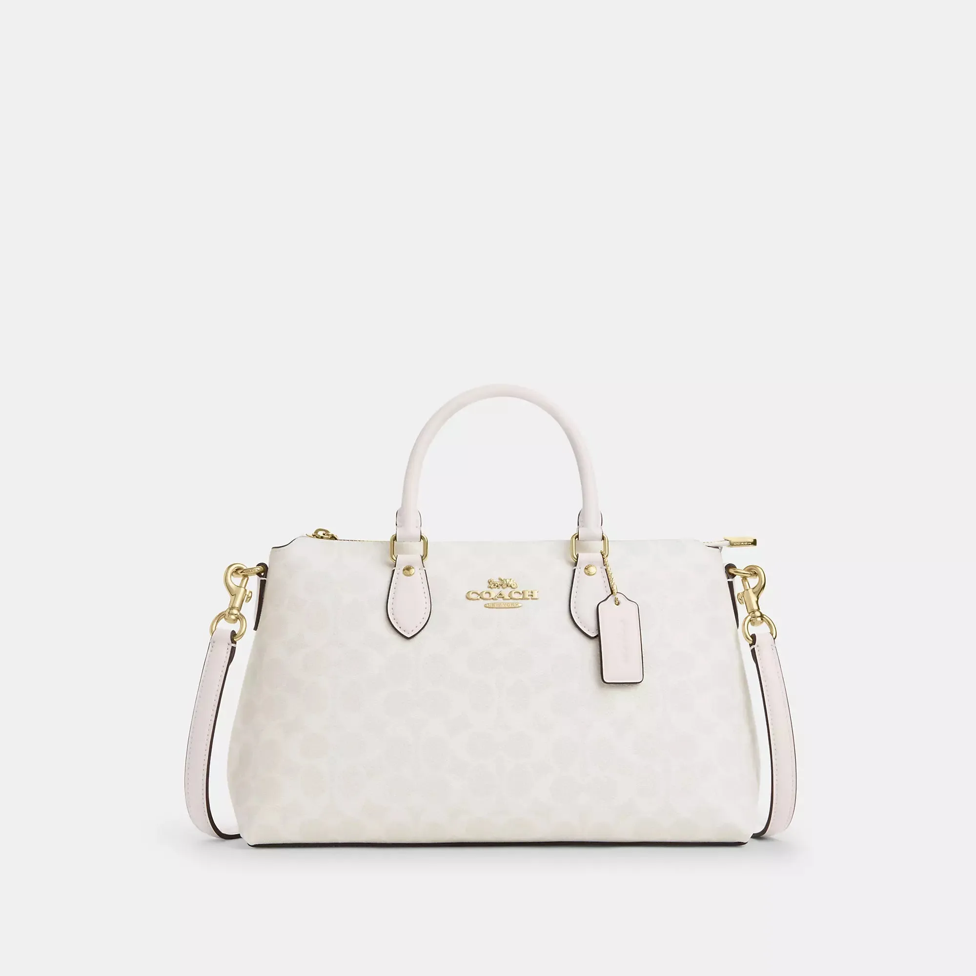 Coach Outlet Georgia Satchel Bag In Signature Canvas COACH Outlet Bags