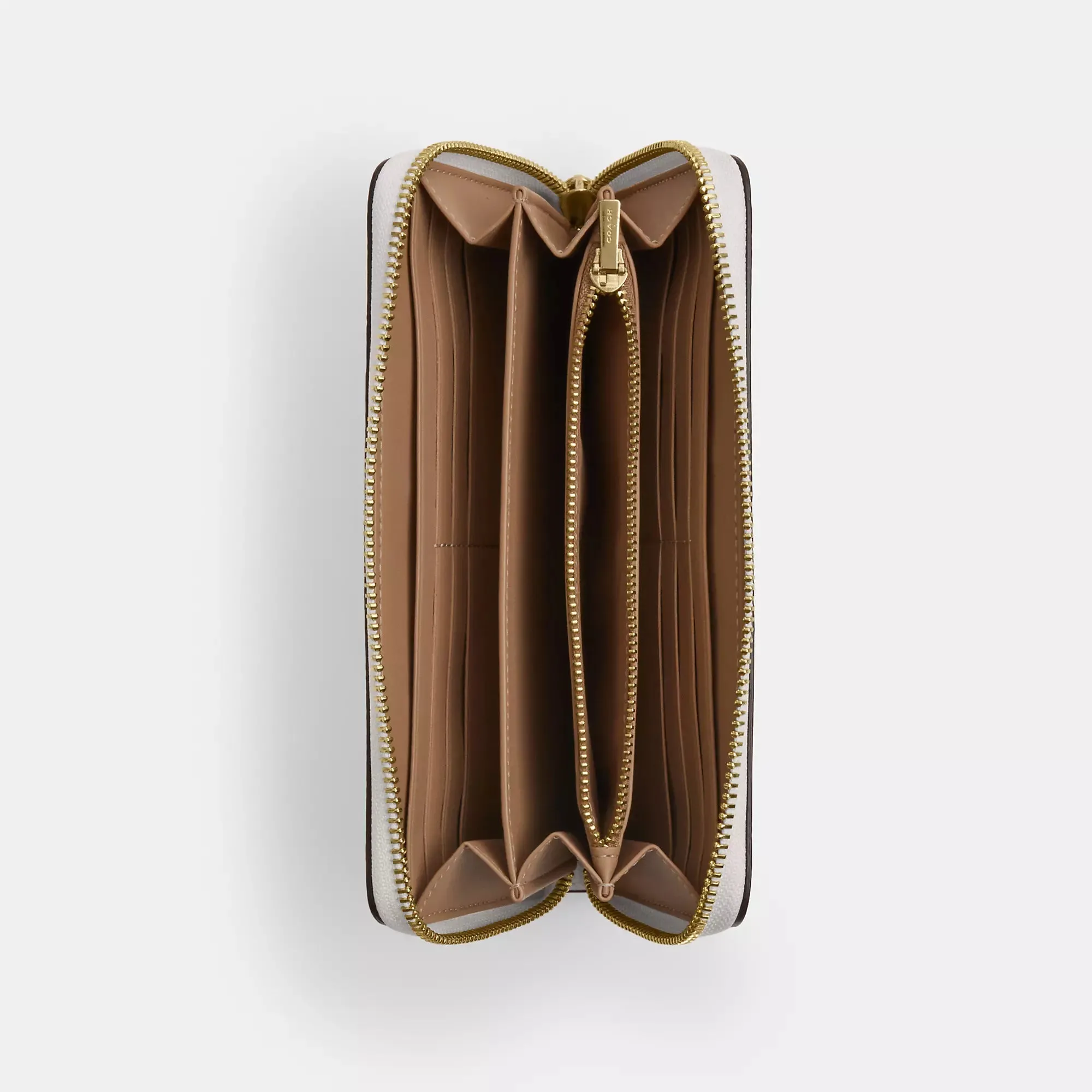 Coach Outlet Long Zip Around Wallet In Signature Canvas COACH Outlet Bags