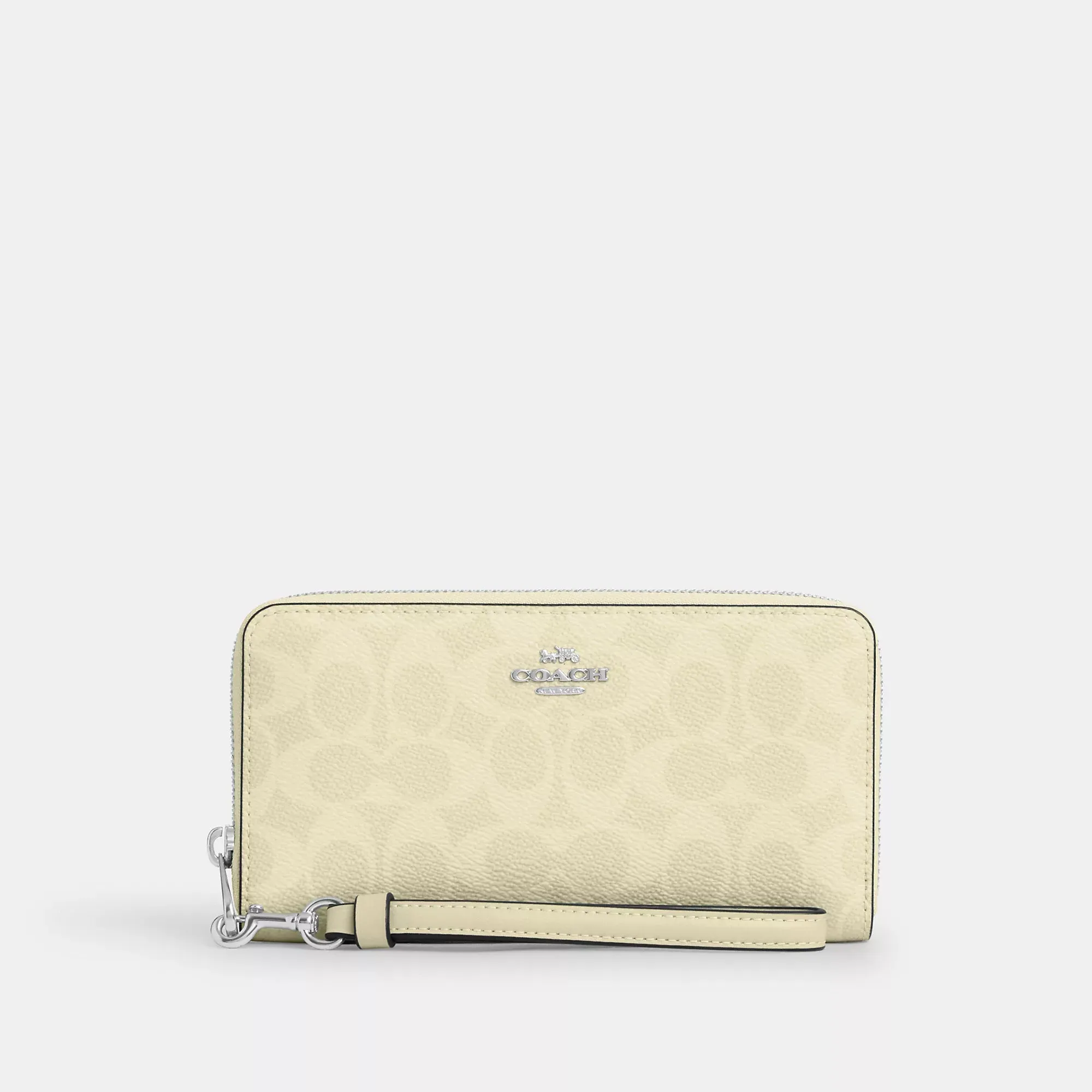 Coach Outlet Long Zip Around Wallet In Signature Canvas COACH Outlet Bags