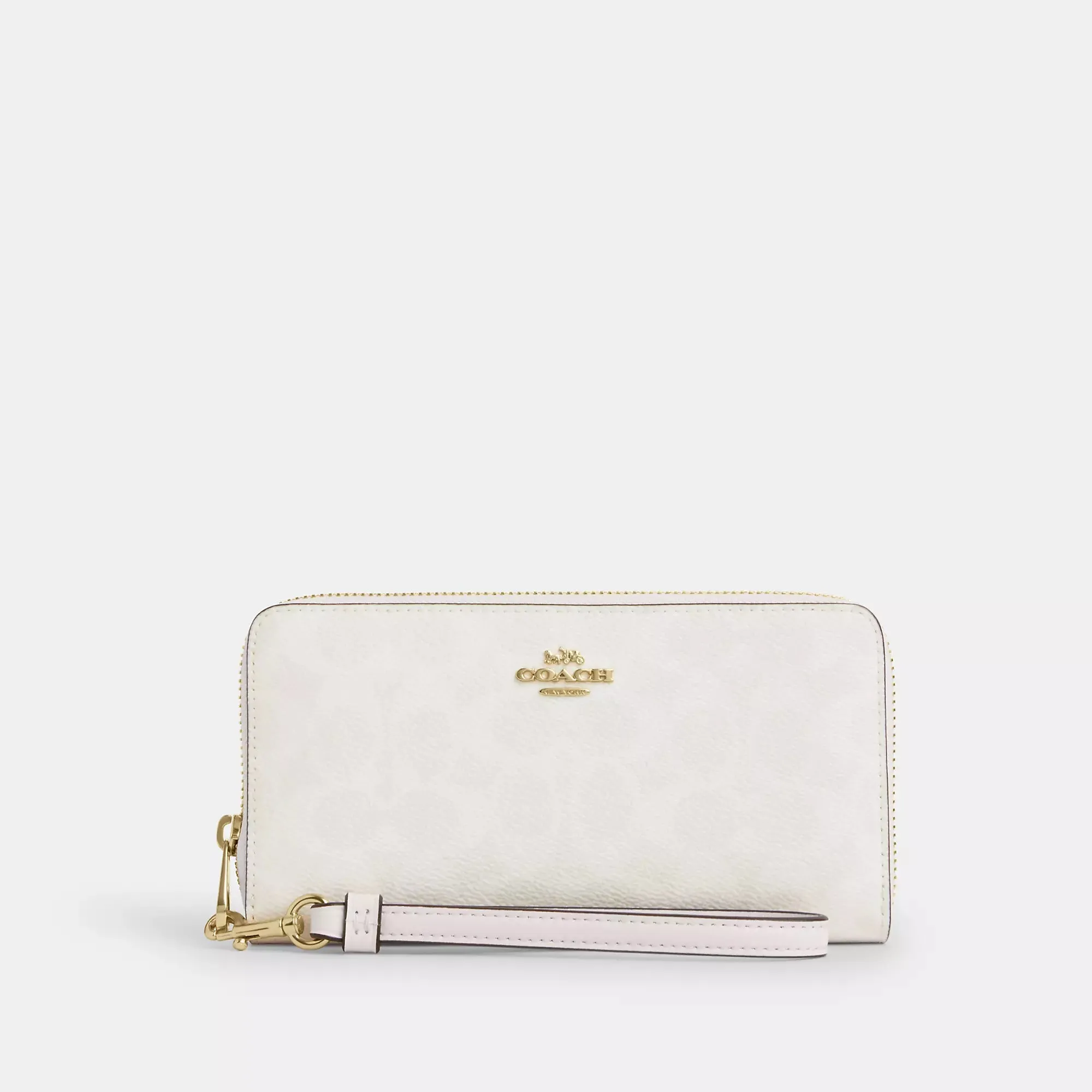 Coach Outlet Long Zip Around Wallet In Signature Canvas COACH Outlet Bags