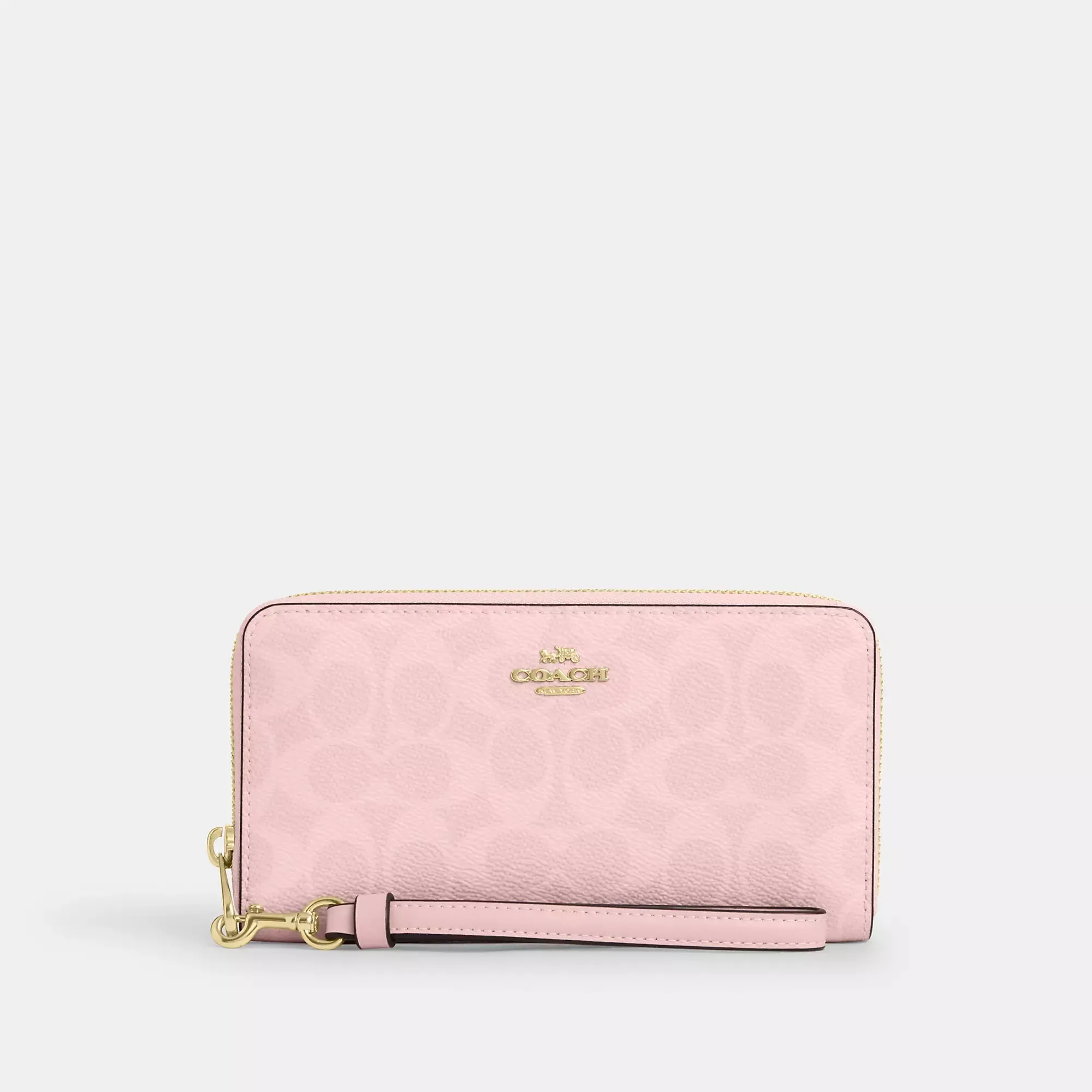 Coach Outlet Long Zip Around Wallet In Signature Canvas COACH Outlet Bags