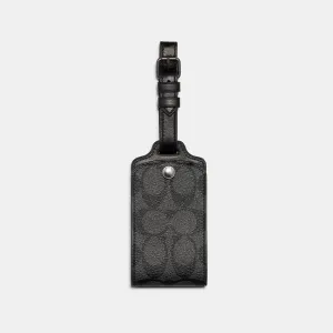 Coach Outlet Luggage Tag In Signature Canvas COACH Outlet Bags