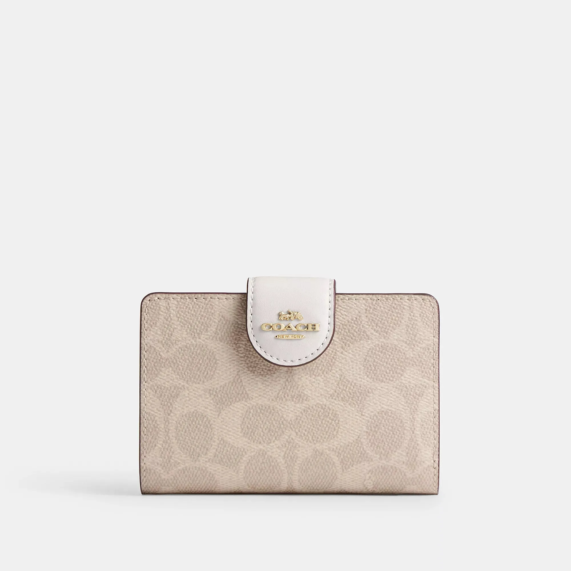 Coach Outlet Medium Corner Zip Wallet In Signature Canvas COACH Outlet Bags