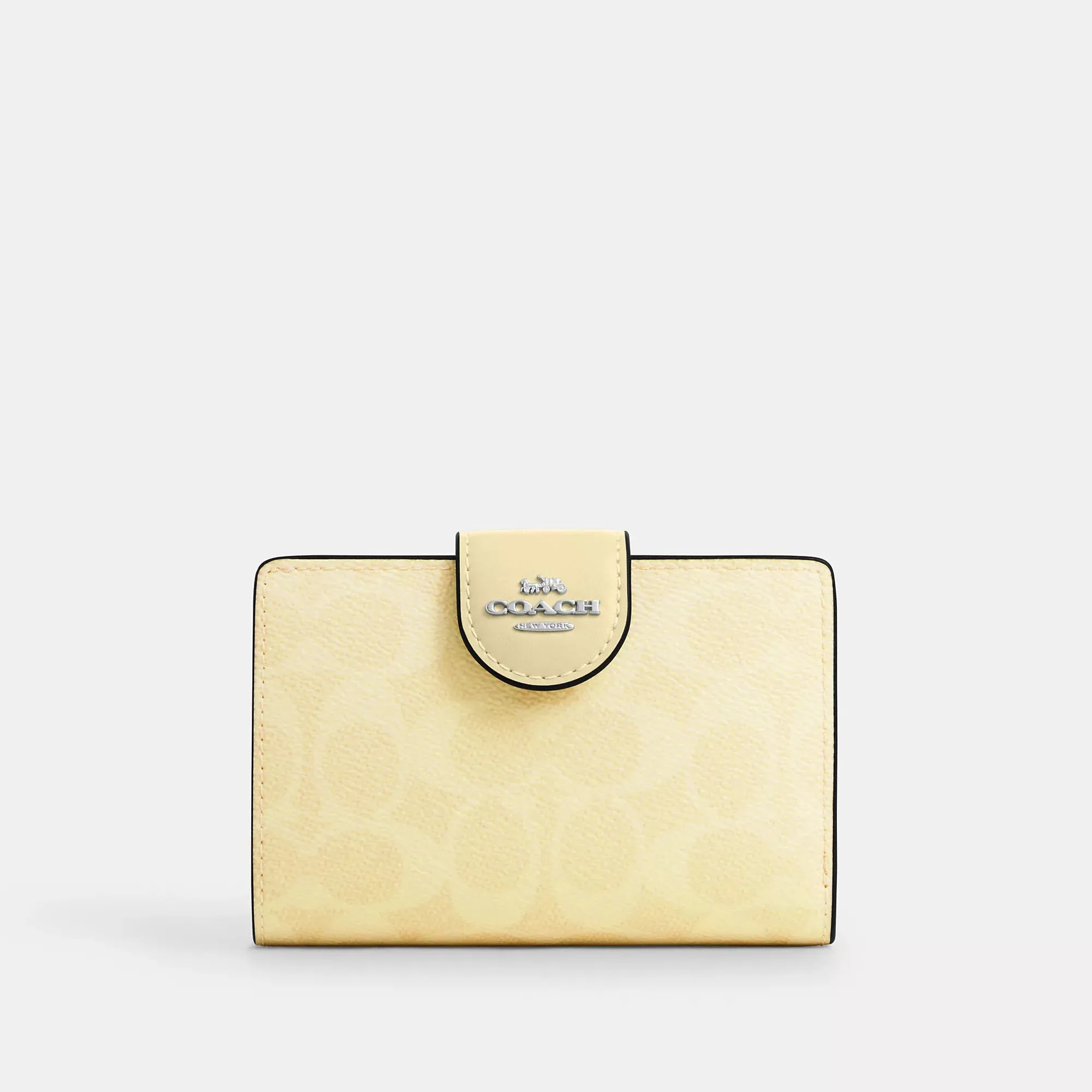 Coach Outlet Medium Corner Zip Wallet In Signature Canvas COACH Outlet Bags
