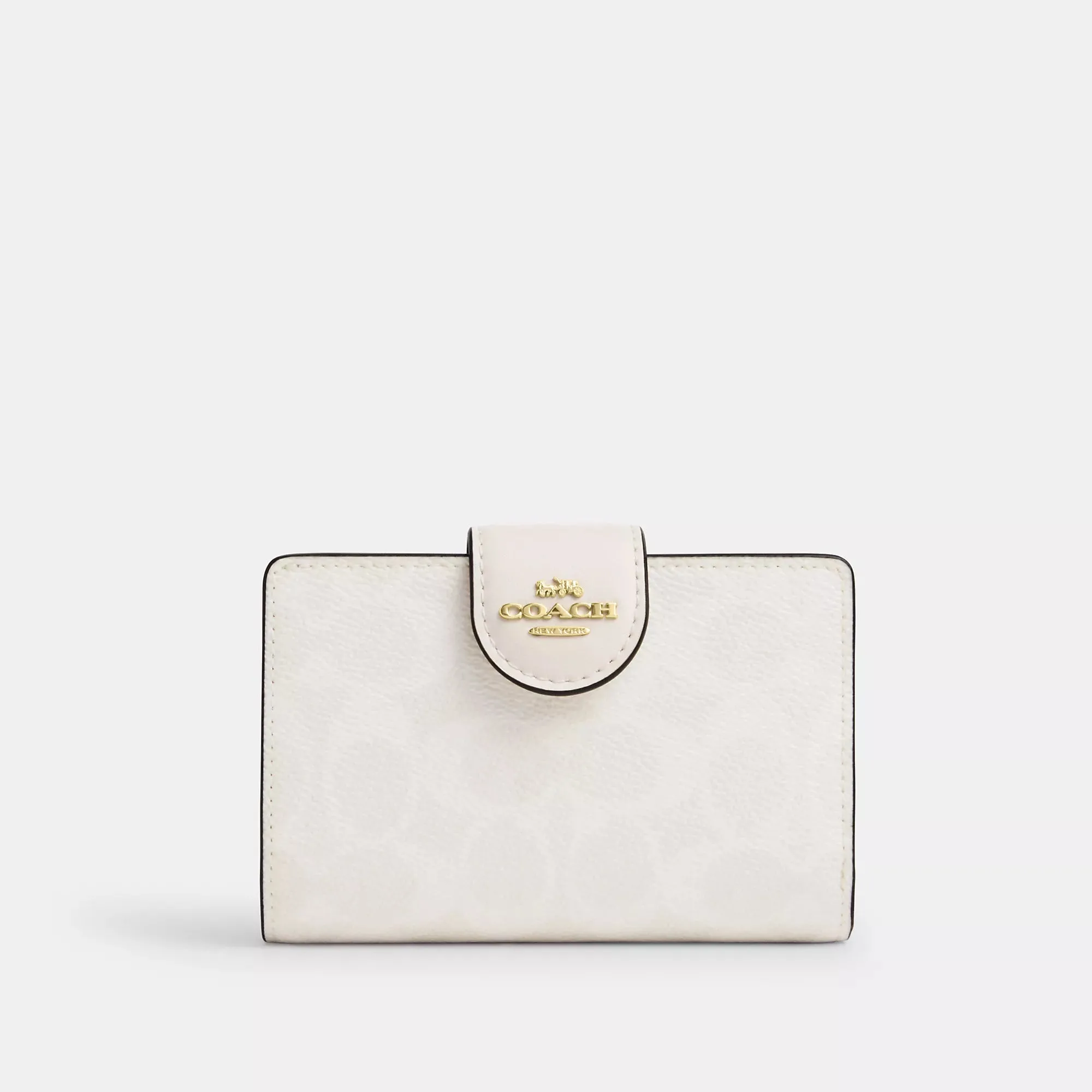 Coach Outlet Medium Corner Zip Wallet In Signature Canvas COACH Outlet Bags