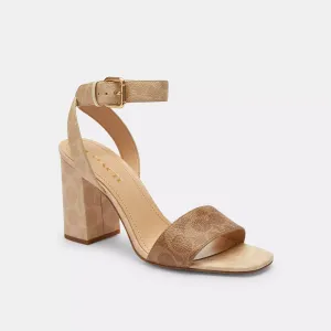 Coach Outlet Shelby Sandal In Signature Canvas COACH Outlet Bags