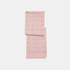 Coach Outlet Signature Metallic Knit Scarf COACH Outlet Bags