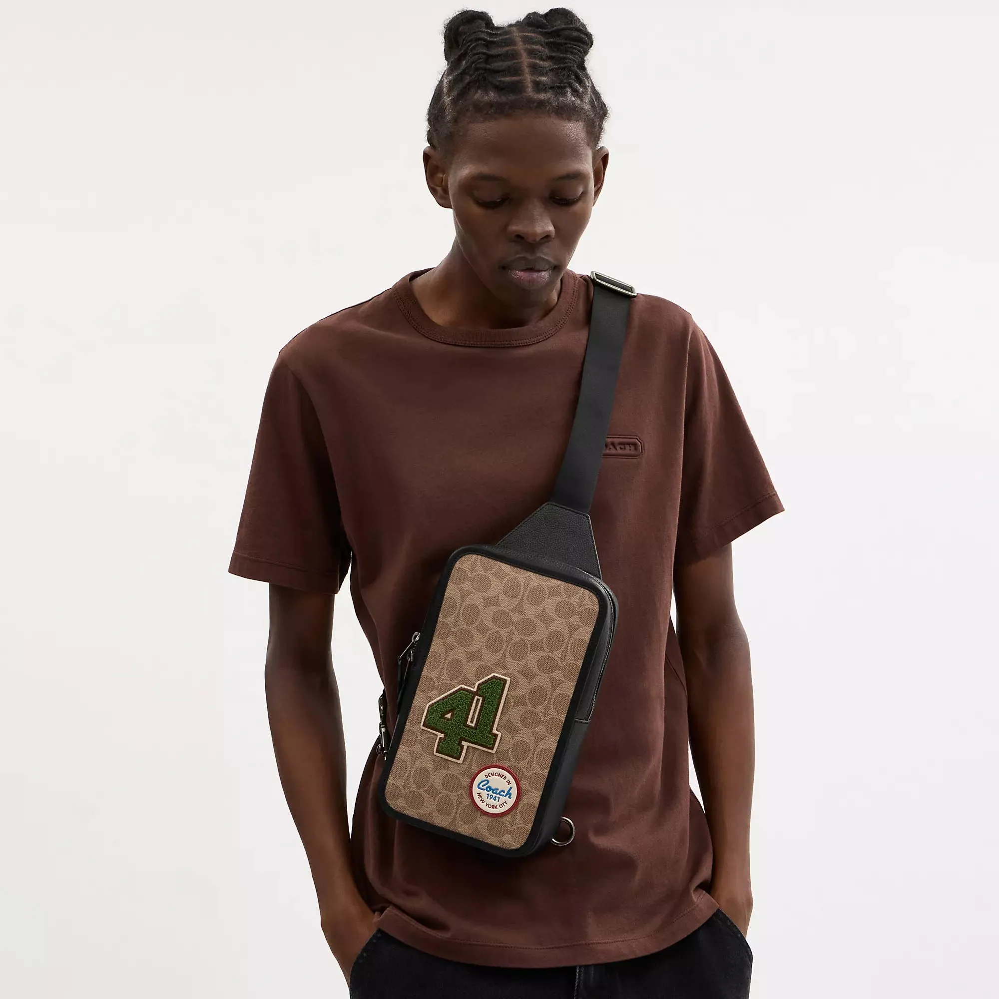 Coach Outlet Sullivan Pack In Signature Canvas With Patches COACH Outlet Bags