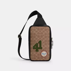 Coach Outlet Sullivan Pack In Signature Canvas With Patches COACH Outlet Bags