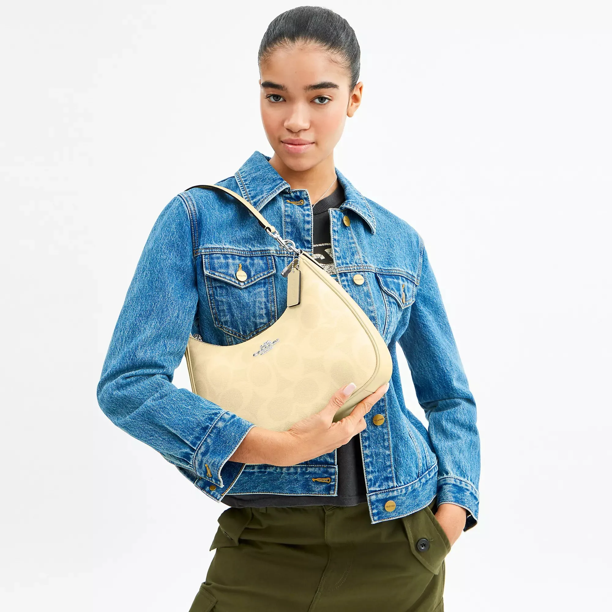 Coach Outlet Teri Hobo Bag In Signature Canvas COACH Outlet Bags
