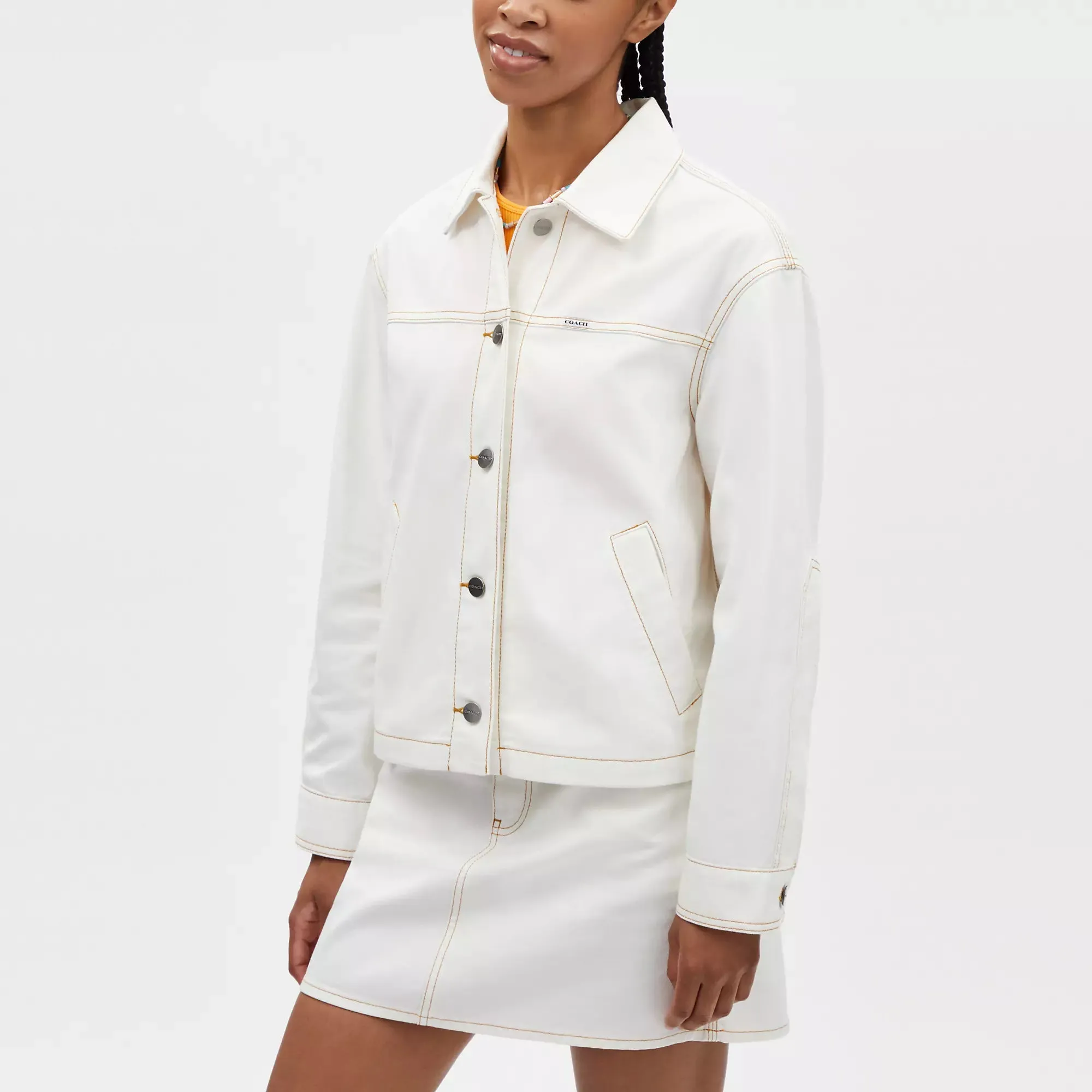 Coach Outlet Twill Utility Jacket In Organic Cotton And Recycled Polyester COACH Outlet Bags