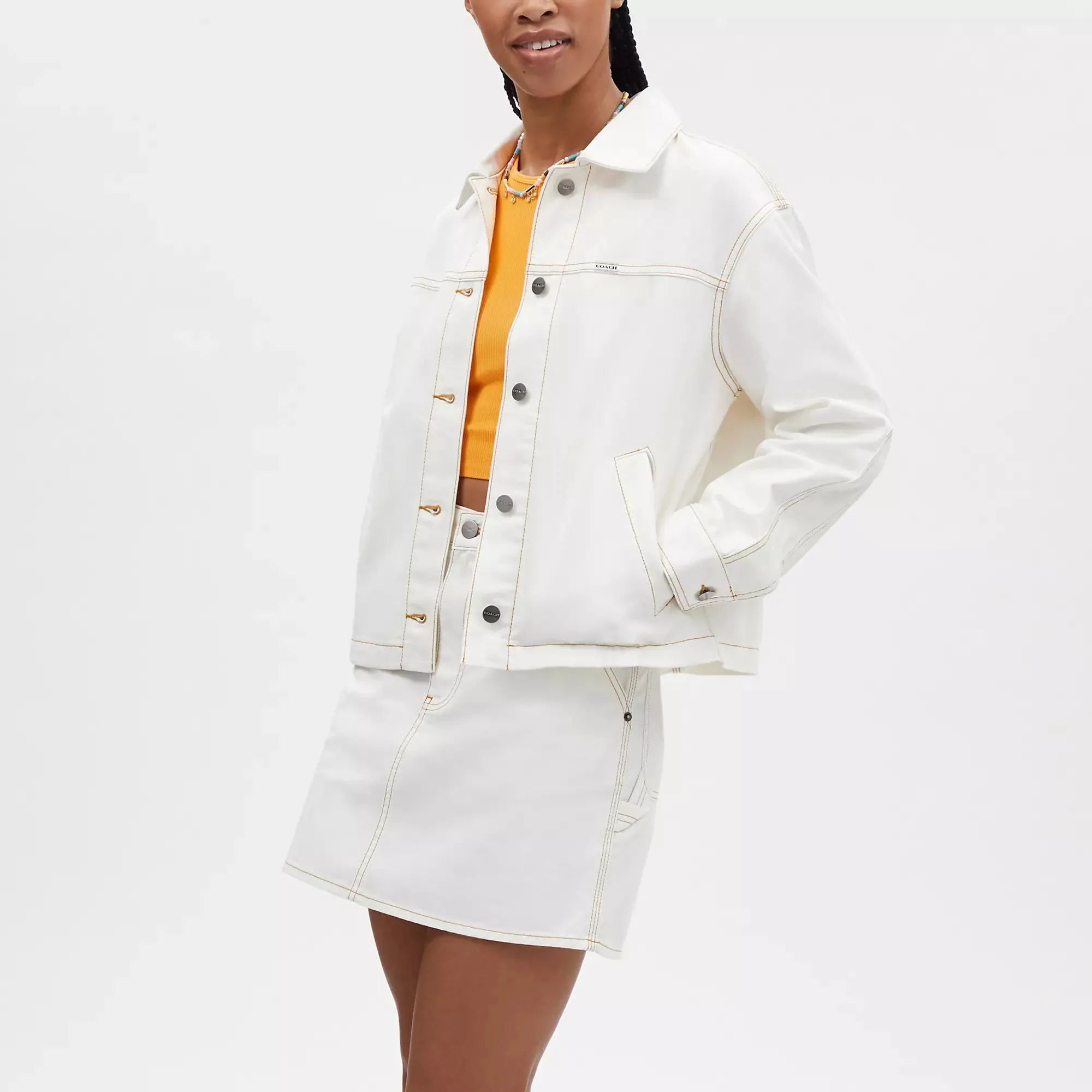 Coach Outlet Twill Utility Jacket In Organic Cotton And Recycled Polyester COACH Outlet Bags