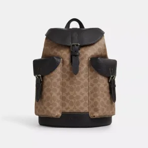 Coach Outlet Warner Backpack In Signature Canvas COACH Outlet Bags