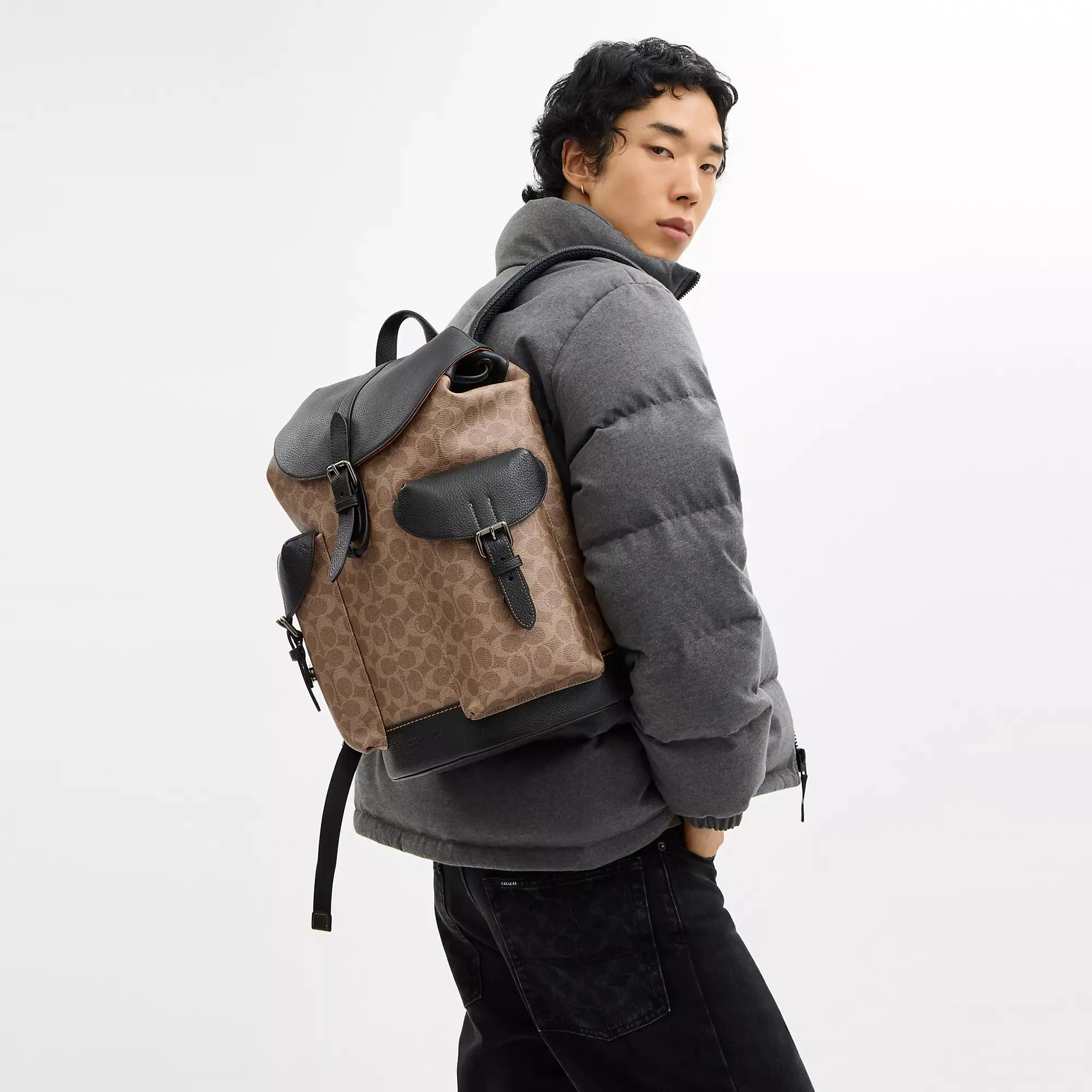 Coach Outlet Warner Backpack In Signature Canvas COACH Outlet Bags
