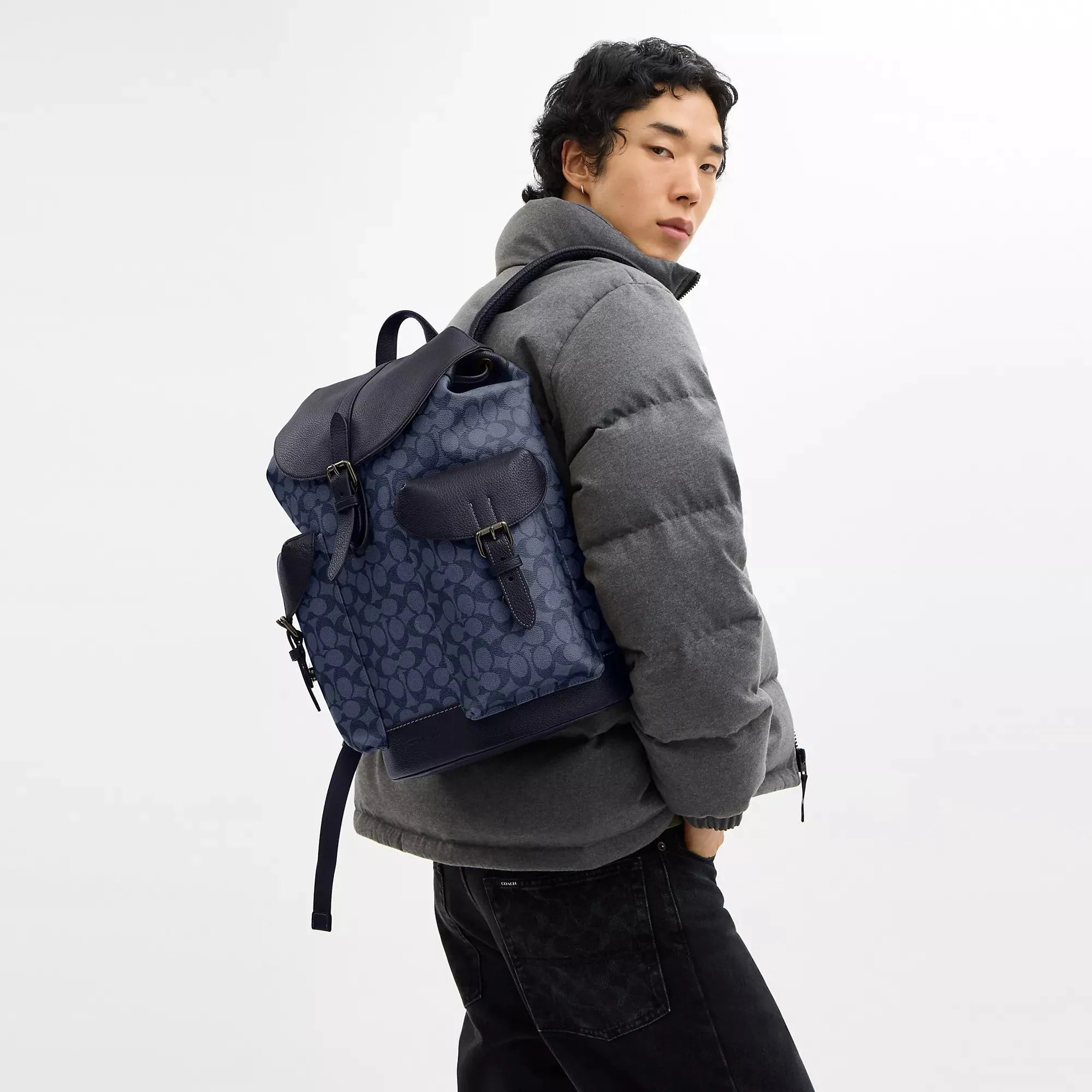Coach Outlet Warner Backpack In Signature Canvas COACH Outlet Bags