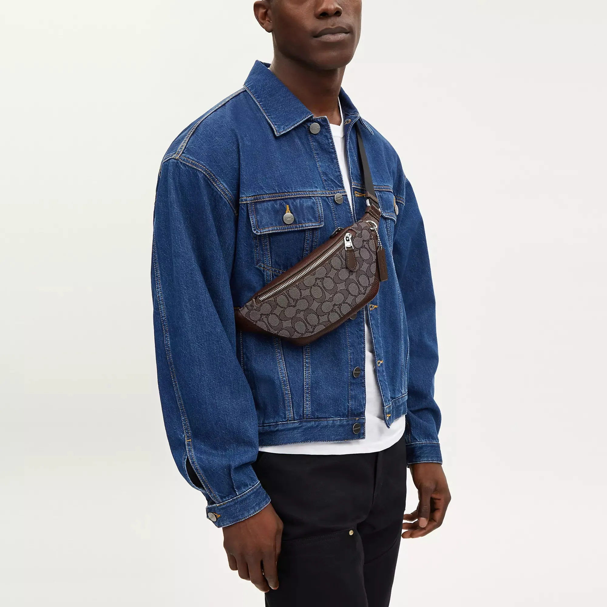 Coach Outlet Warren Mini Belt Bag In Signature Jacquard COACH Outlet Bags