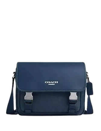 Coach Racer Messenger In Signature Jacquard Coach Bags