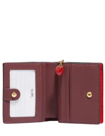 Coach Snap Wallet With Strawberry Coach Bags