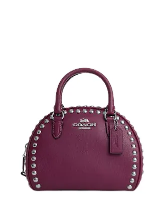 Coach Sydney Satchel With Rivets Coach Bags