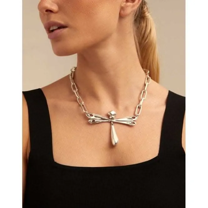 Come Fly Silver Metal Necklace Unode50 Jewelry And Accessories