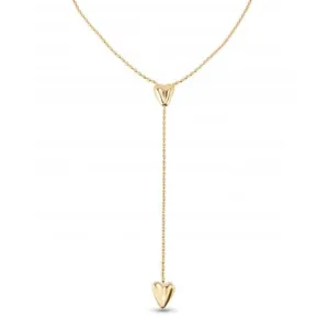 Cupido 18k Gold Plated Chain Two Hearts Necklace COL1884ORO0000U Unode50 Jewelry And Accessories