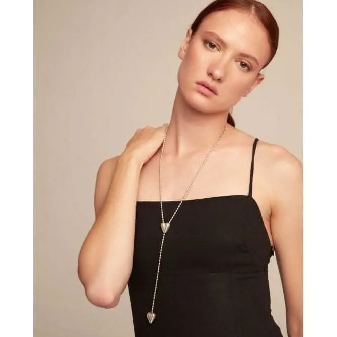 Cupido Silver Plated Chain Hearts Necklace COL1884MTL0000U Unode50 Jewelry And Accessories