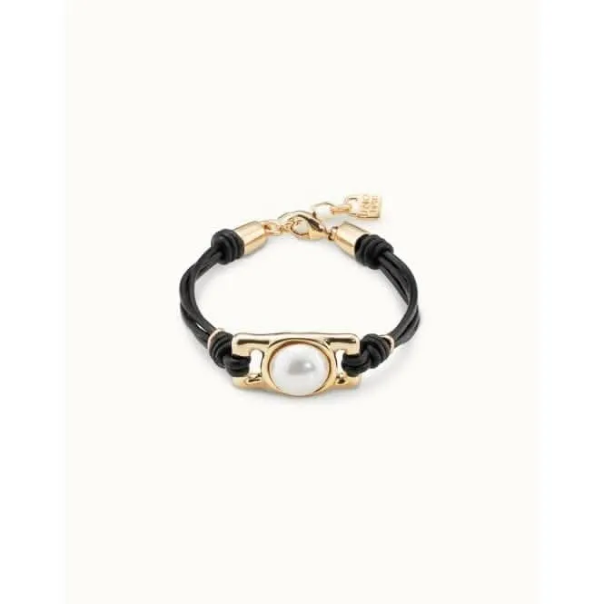 Darling White Leather Pearl Shell Bracelet Unode50 Jewelry And Accessories