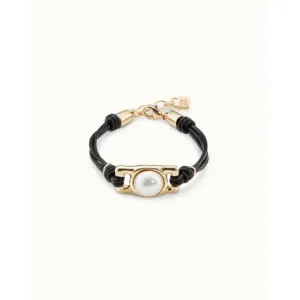 Darling White Leather Pearl Shell Bracelet Unode50 Jewelry And Accessories
