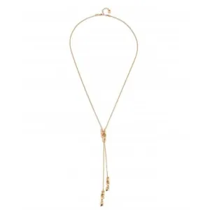 Forever 18k Gold Plated Chain Three Figures Necklace COL1885ORO0000U Unode50 Jewelry And Accessories