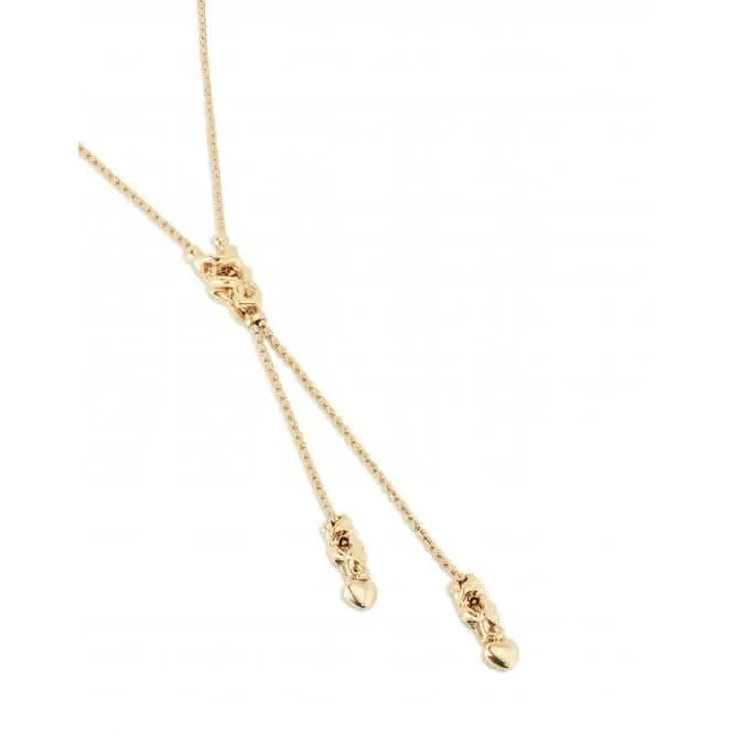 Forever 18k Gold Plated Chain Three Figures Necklace COL1885ORO0000U Unode50 Jewelry And Accessories
