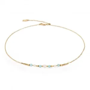 Freshwater Pearl Green Gold Necklace 1128/10-0516 Coeur De Lion Jewellery