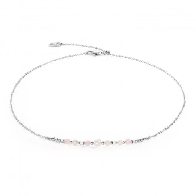 Freshwater Pearl Rose Silver Necklace 1128/10-1917 Coeur De Lion Jewellery