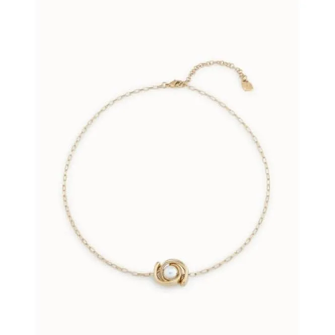 Full Pearlmoon White Metal Pearl Shell Necklace Unode50 Jewelry And Accessories