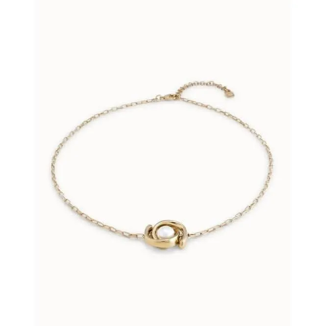 Full Pearlmoon White Metal Pearl Shell Necklace Unode50 Jewelry And Accessories