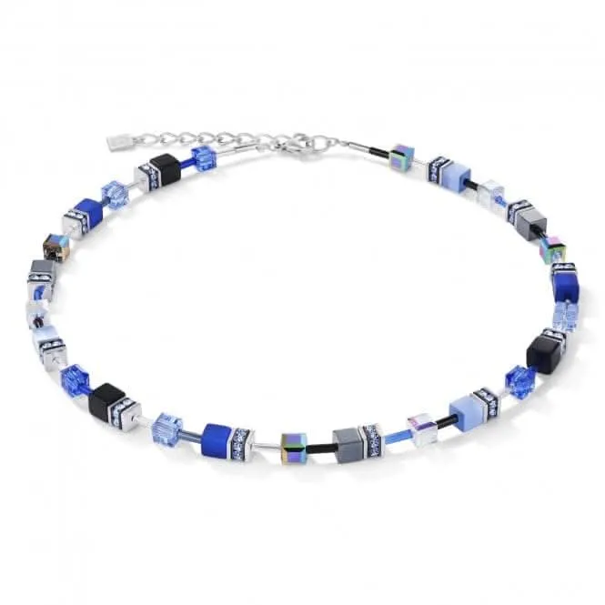 GeoCUBE® Cobalt Blue Necklace 4014/10-0712 Coeur De Lion Jewellery