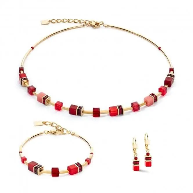 GeoCUBE® Iconic Lite Red Necklace 2800/10-0300 Coeur De Lion Jewellery