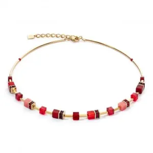 GeoCUBE® Iconic Lite Red Necklace 2800/10-0300 Coeur De Lion Jewellery