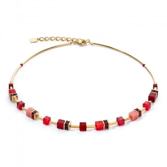GeoCUBE® Iconic Lite Red Necklace 2800/10-0300 Coeur De Lion Jewellery